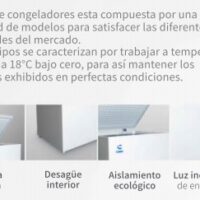 Congelador Tapa cofre Criotec MOD CTCC-25 AI - Imagen 2