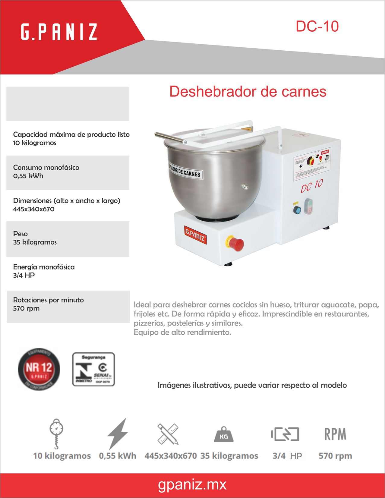 Deshebradoras de Carne Seca DC-200M